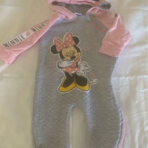 Minnie Mouse Quilt Onesie